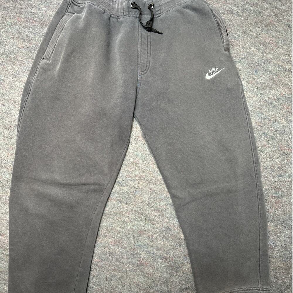 Vintage Nike Gray Y2K Tag Baggy Wide Leg Size S Loose Sweatpants Workout